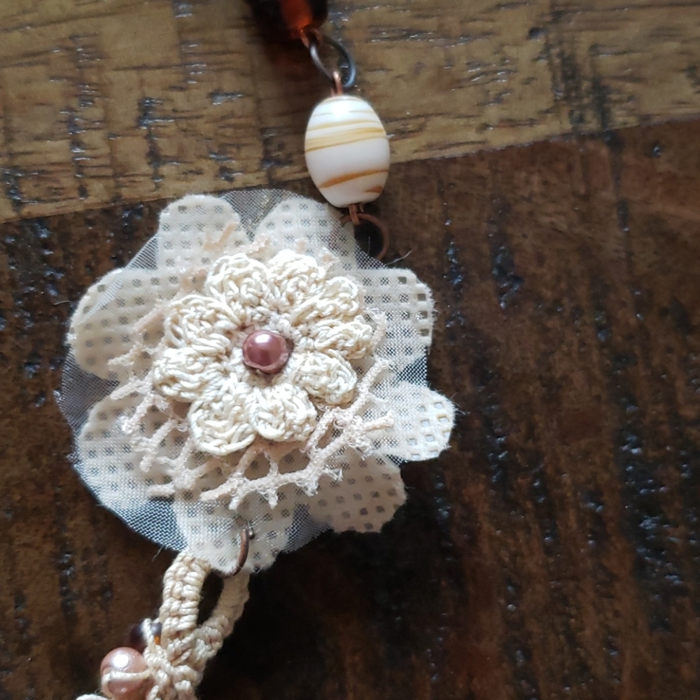 Handmade unique necklace 20 inch - Picture 2 of 6